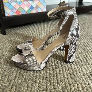 Sathina Snake print heels